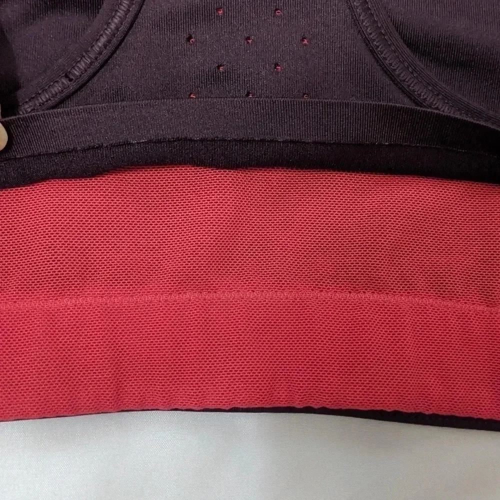 Nike 'Just Do It' Dri-fit Sports Bra, Color Maroon/Magenta Size XS